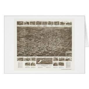 Hammonton, carte panoramique de NJ - 1926