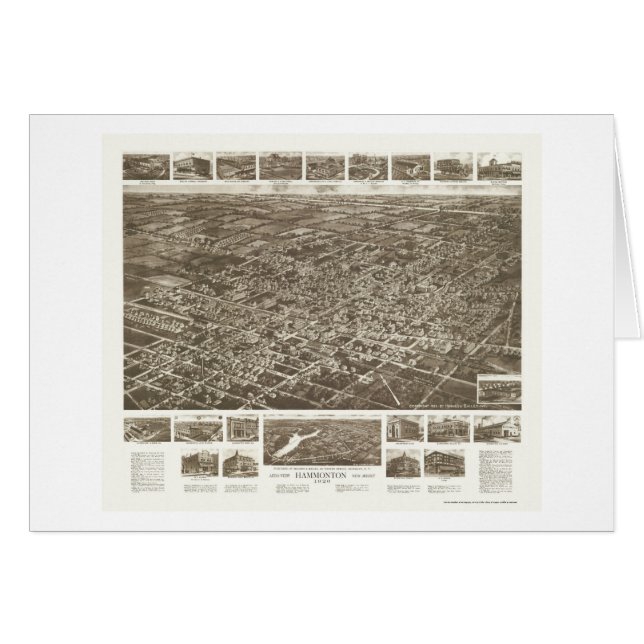 Hammonton, NJ panoramische Karte - 1926 (Vorderseite (Horizontal))
