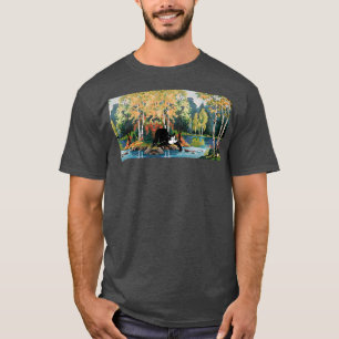 Hamms Beer Bear vs a Cold Stream T-Shirt