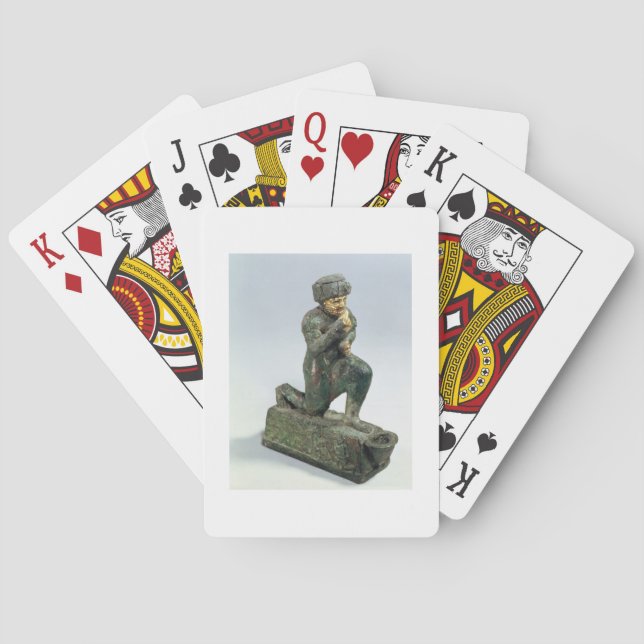 Hammurabi, king of Babylon, praying before a sacre Spielkarten (Rückseite)