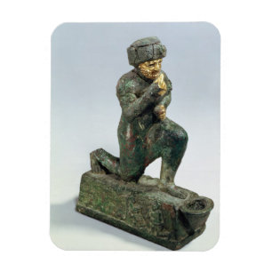 Hammurabi, König von Babylon, betend vor einem Magnet