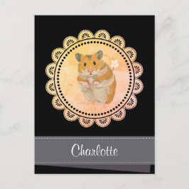 Hammy Christmas Hamster Feiertagspostkarte