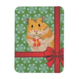 Hammy Christmas Hamster Magnet