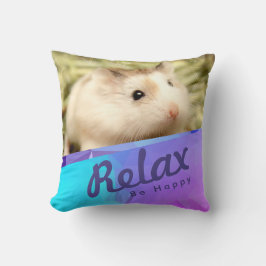 Hammyville - Geo Design des Niedlichen Hamsters Kissen