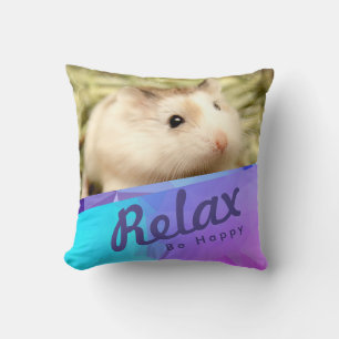 Hammyville - Geo Design des Niedlichen Hamsters Kissen