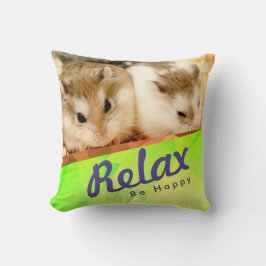 Hammyville - Geo Design des Niedlichen Hamsters Kissen