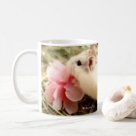 Hammyville - Hamster-Blume Riechen Sie die Rose Kaffeetasse