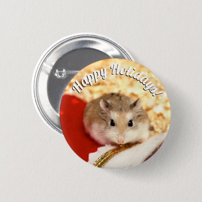 Hammyville - Hamster Holiday Button (Vorne & Hinten)