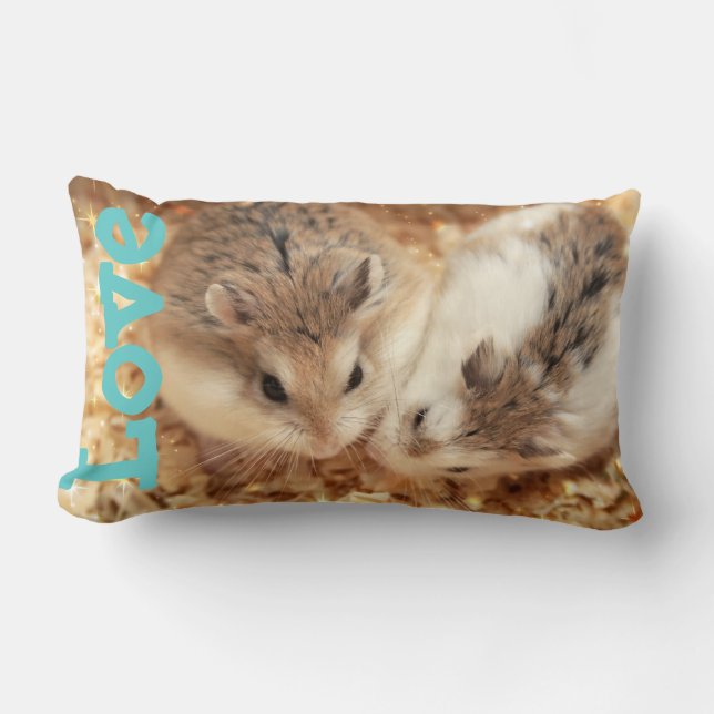 Hammyville - Hamster-Liebe Lendenkissen (Vorderseite)