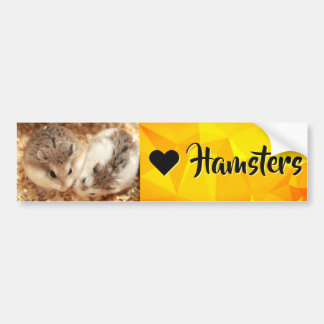Hammyville - I Liebe Hamster Autoaufkleber