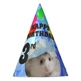 Hammyville - Niedlich Hamster Blue Gemis Partyhütchen