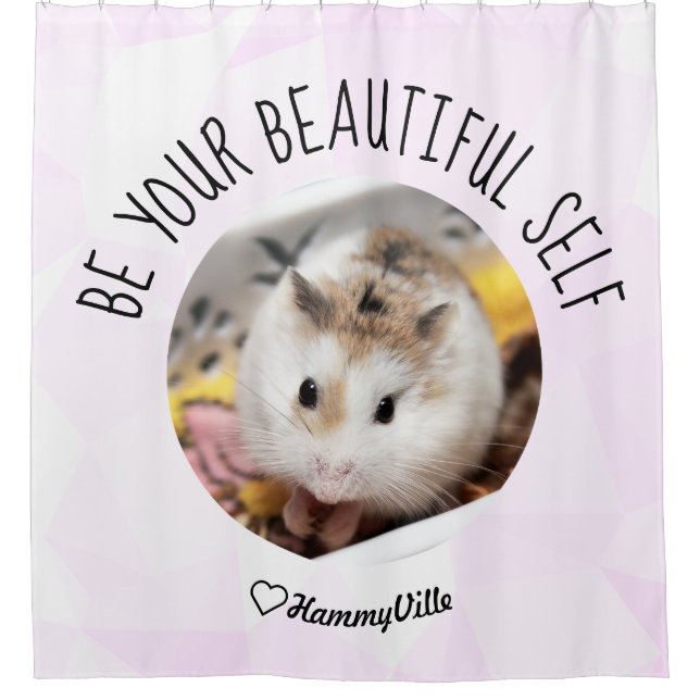 HammyVille - Niedlich Hamster Fresh & Squeeky Clea Duschvorhang (Vorderseite)