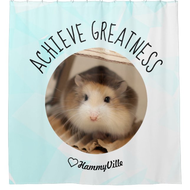 HammyVille - Niedlich Hamster Fresh & Squeeky Clea Duschvorhang (Vorderseite)
