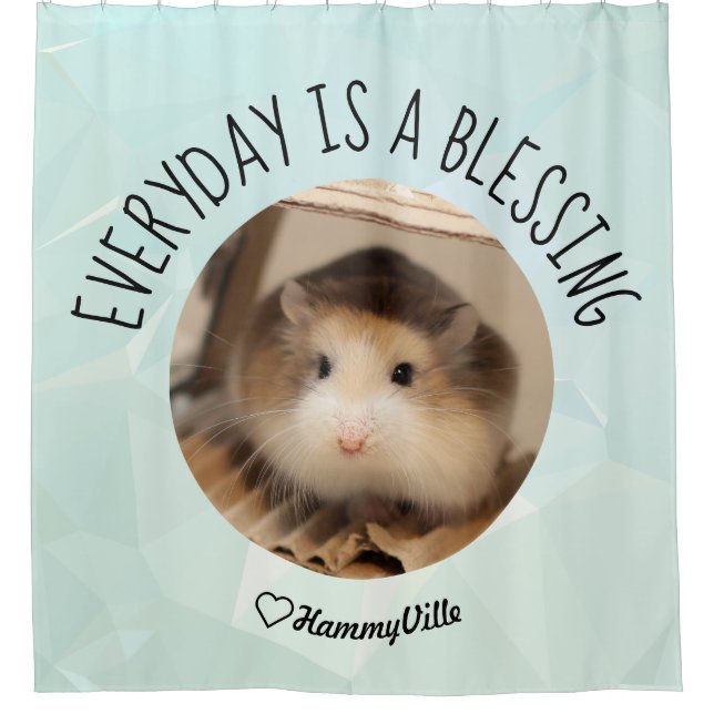HammyVille - Niedlich Hamster Fresh & Squeeky Clea Duschvorhang (Vorderseite)
