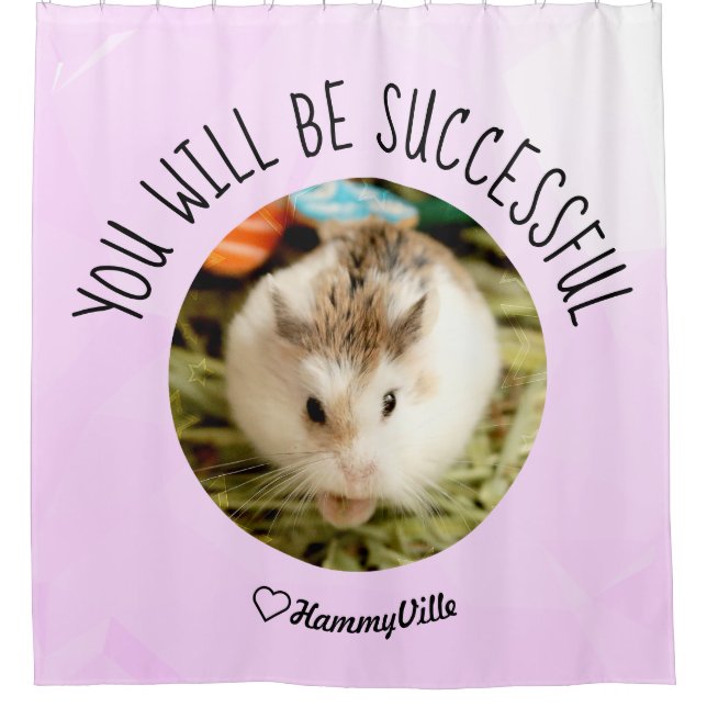 HammyVille - Niedlich Hamster Fresh & Squeeky Clea Duschvorhang (Vorderseite)