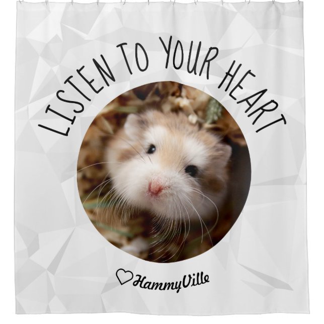 HammyVille - Niedlich Hamster Fresh & Squeeky Clea Duschvorhang (Vorderseite)