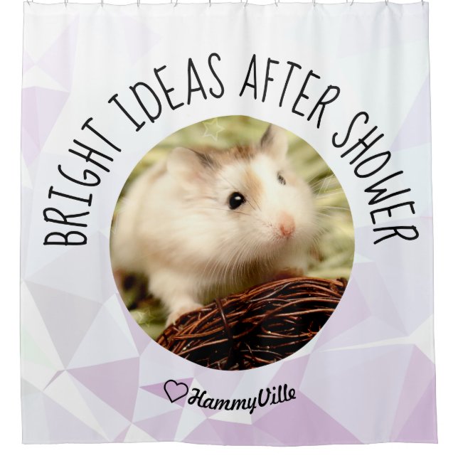 HammyVille - Niedlich Hamster Fresh & Squeeky Clea Duschvorhang (Vorderseite)