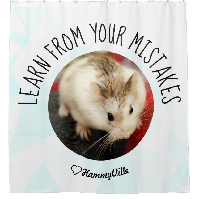 HammyVille - Niedlich Hamster Fresh & Squeeky Clea Duschvorhang (Vorderseite)