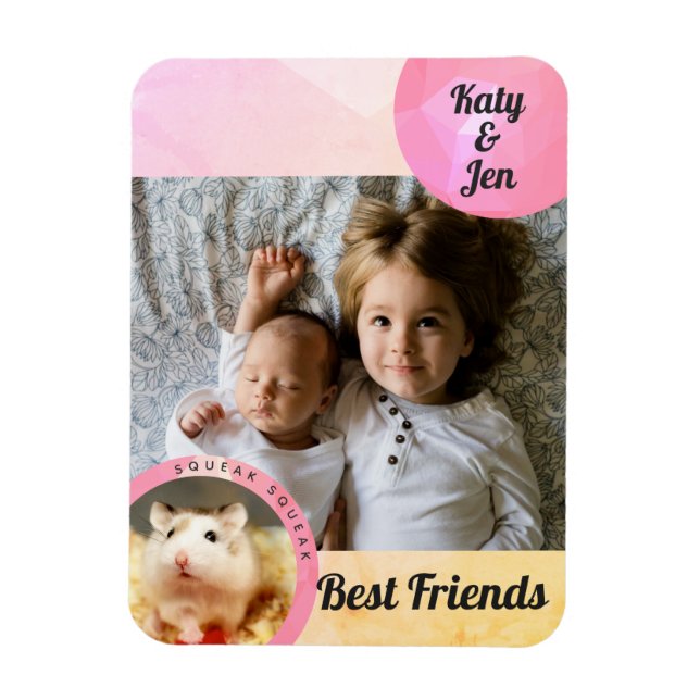 HammyVille - Niedliche Hamster-Freundschaft person Magnet (Vertikal)