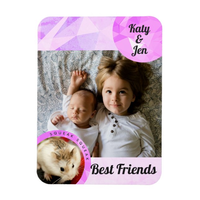 HammyVille - Niedliche Hamster-Freundschaft person Magnet (Vertikal)