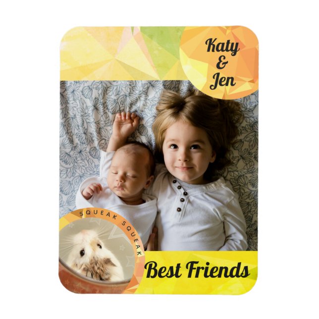 HammyVille - Niedliche Hamster-Freundschaft person Magnet (Vertikal)