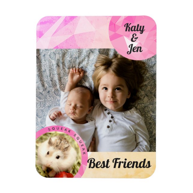 HammyVille - Niedliche Hamster-Freundschaft person Magnet (Vertikal)
