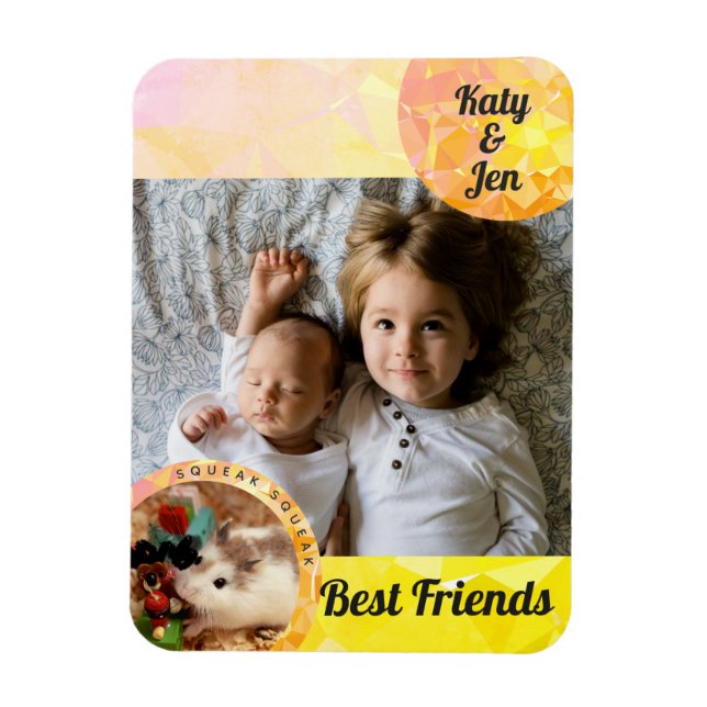 HammyVille - Niedliche Hamster-Freundschaft person Magnet (Vertikal)