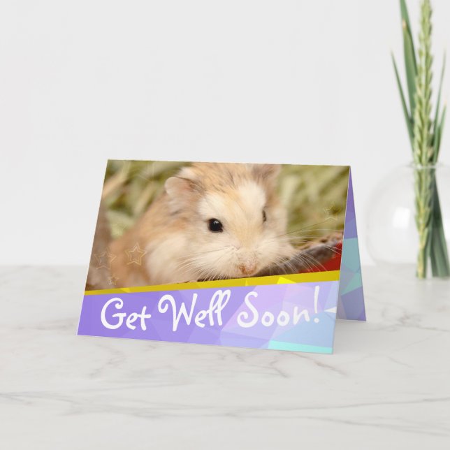 Hammyville - Niedlicher Hamster bald wieder gut Karte (Vorderseite)