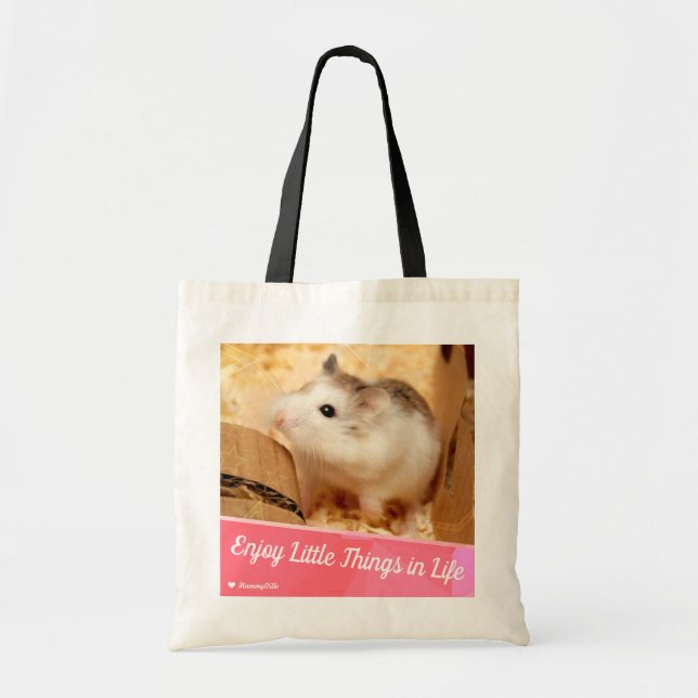 Hammyville - Niedlicher Hamster geniessen Kleinigk Tragetasche (Vorne)