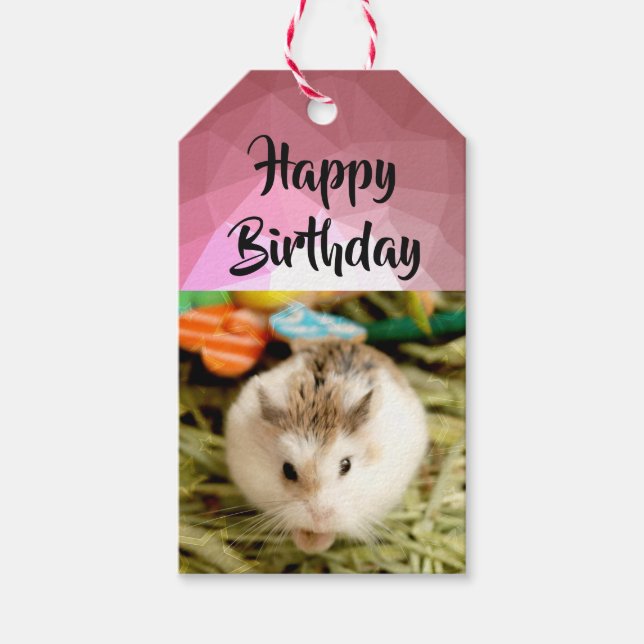 Hammyville - Niedlicher Hamster Geschenkanhänger (Vorderseite)