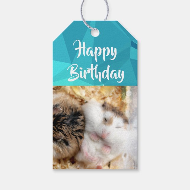 Hammyville - Niedlicher Hamster Geschenkanhänger (Vorderseite)