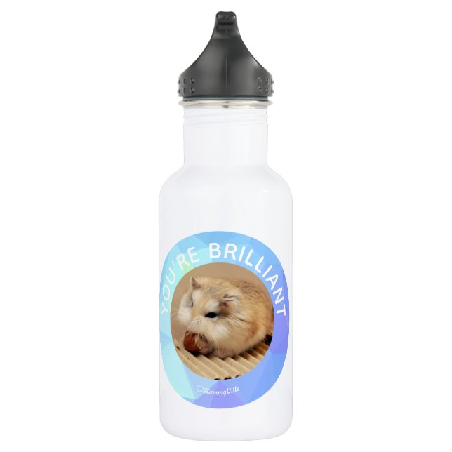 Hammyville - Niedlicher Hamster - Individuell auf  Edelstahlflasche (Rechts)