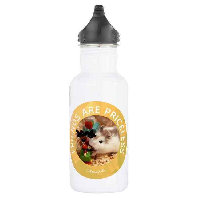 Hammyville - Niedlicher Hamster - Individuell auf  Trinkflasche (Rechts)