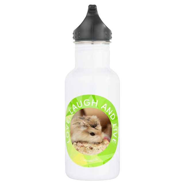Hammyville - Niedlicher Hamster - Individuell auf  Trinkflasche (Rechts)