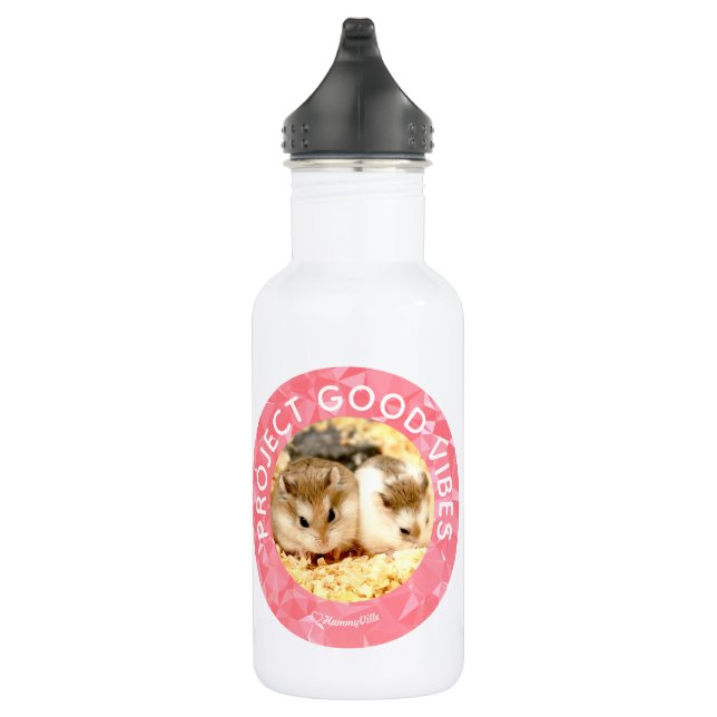 Hammyville - Niedlicher Hamster - Individuell auf  Trinkflasche (Rechts)