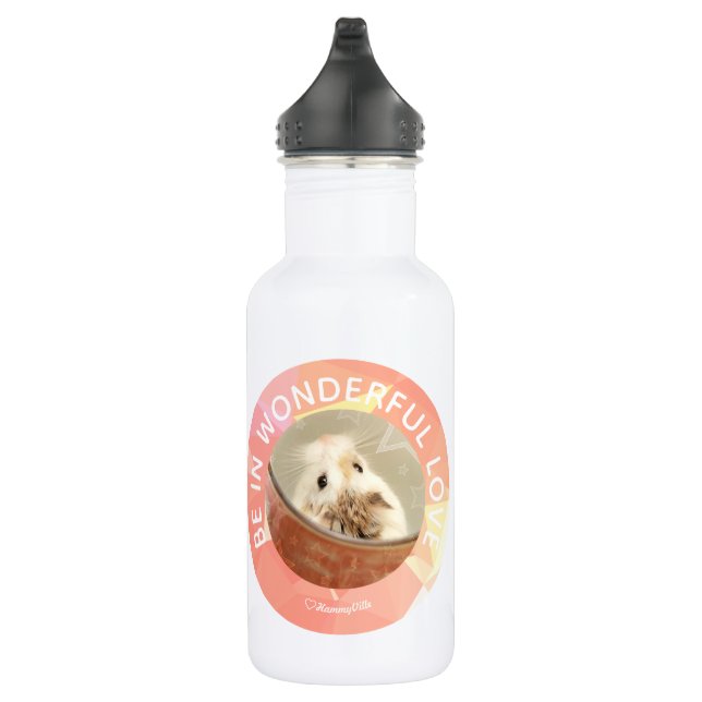 Hammyville - Niedlicher Hamster - Individuell auf  Trinkflasche (Rechts)