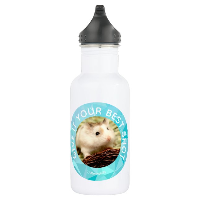 Hammyville - Niedlicher Hamster - Individuell auf  Trinkflasche (Rechts)