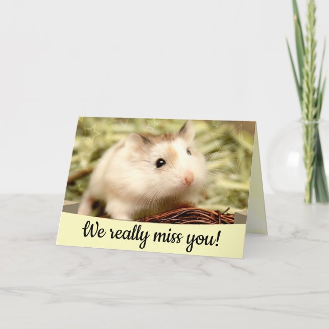 Hammyville - Niedlicher Hamster Karte (Vorderseite)