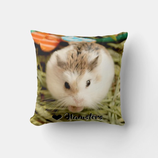 Hammyville - Niedlicher Hamster Kissen (Vorderseite)