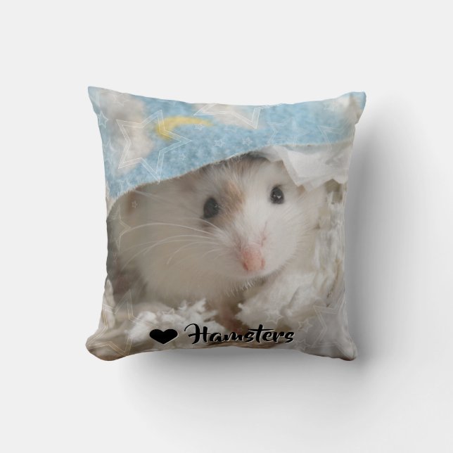 Hammyville - Niedlicher Hamster Kissen (Vorderseite)