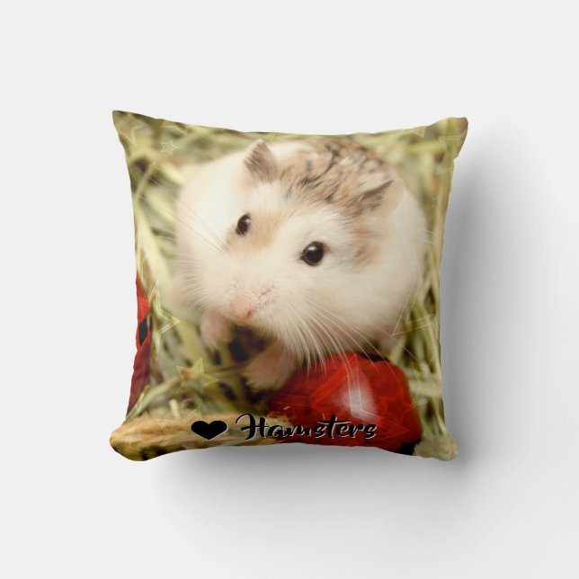 Hammyville - Niedlicher Hamster Kissen (Vorderseite)
