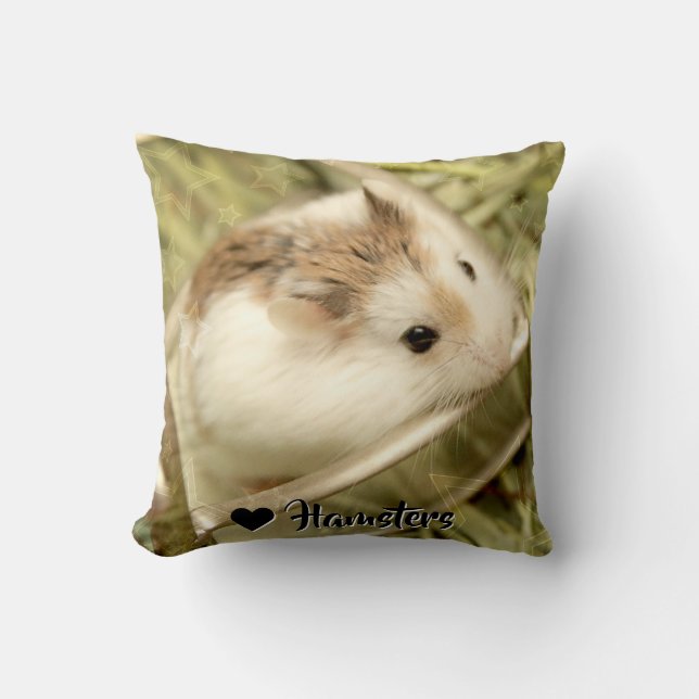 Hammyville - Niedlicher Hamster Kissen (Vorderseite)