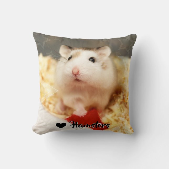 Hammyville - Niedlicher Hamster Kissen (Vorderseite)