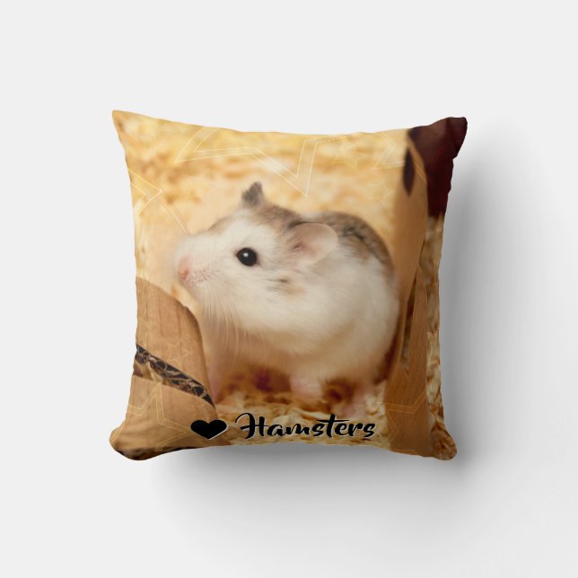 Hammyville - Niedlicher Hamster Kissen (Vorderseite)