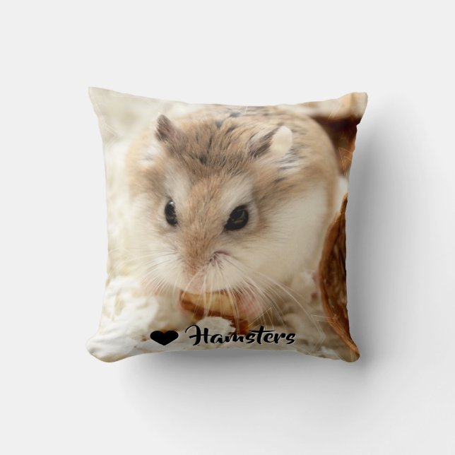 Hammyville - Niedlicher Hamster Kissen (Vorderseite)