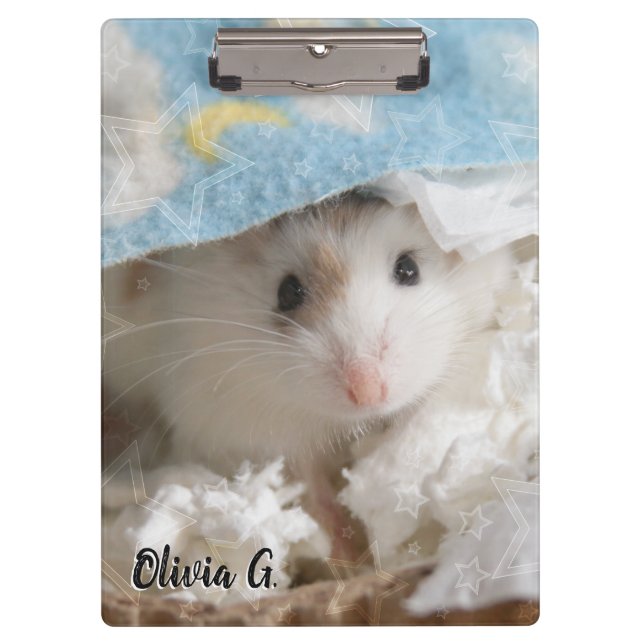 Hammyville - Niedlicher Hamster Klemmbrett (Vorderseite)