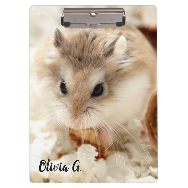 Hammyville - Niedlicher Hamster Klemmbrett (Vorderseite)