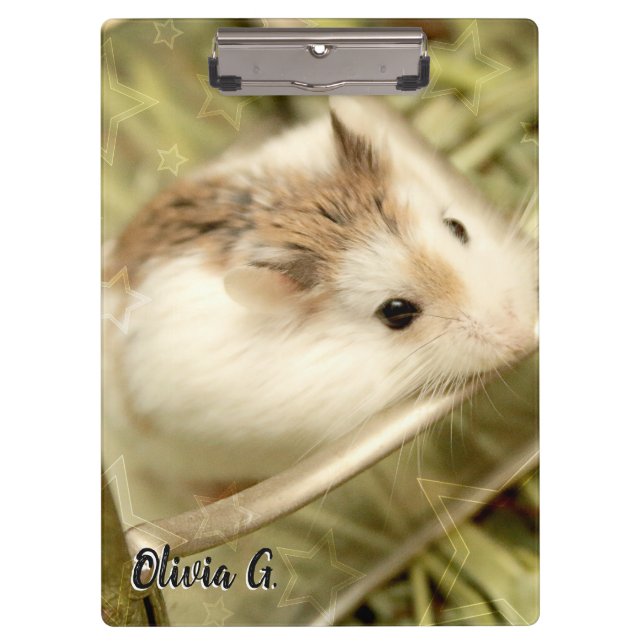 Hammyville - Niedlicher Hamster Klemmbrett (Vorderseite)