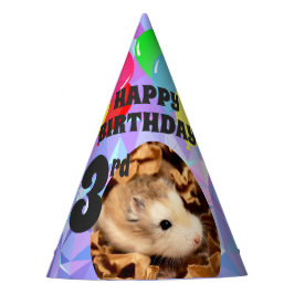 Hammyville - Niedlicher Hamster Lila Gemische Partyhütchen