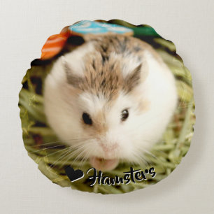 Hammyville - Niedlicher Hamster Rundes Kissen